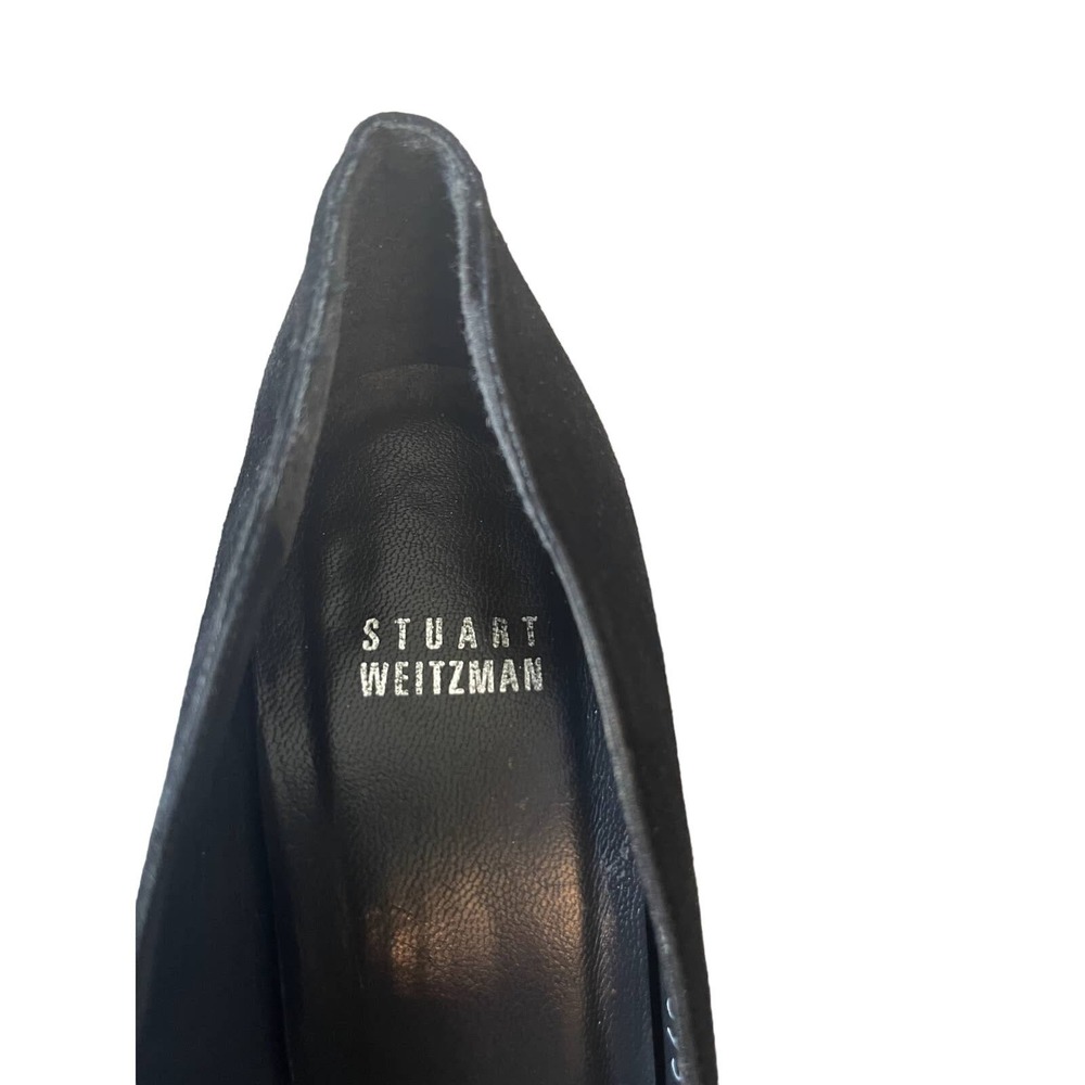 Stuart Weitzman Black Suede Classic Platform Pump… - image 7